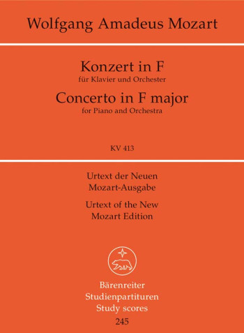 Concerto for Piano No.11 in F  (K.413) (Urtext) Study score (Barenreiter)