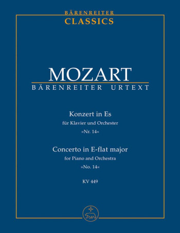 Concerto for Piano No.14 in E-flat (K.449) (Urtext) Study score (Barenreiter)