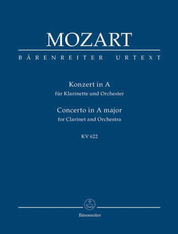 Concerto for Clarinet (Basset Clarinet) in A (K.622) (Urtext) Study score (Barenreiter)