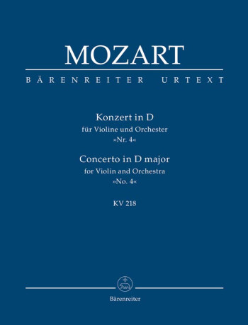 Concerto for Violin No.4 in D (K.218) (Urtext) Study score (Barenreiter)
