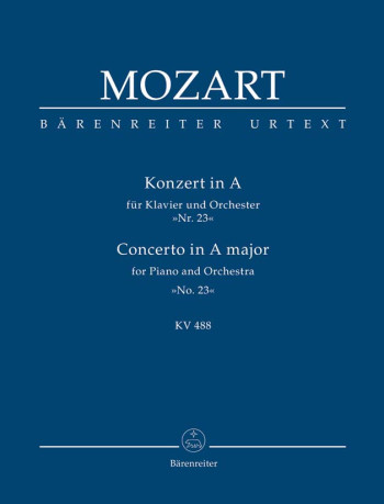 Concerto for Piano No.23 in A (K.488) (Urtext) Study Score (Barenreiter)