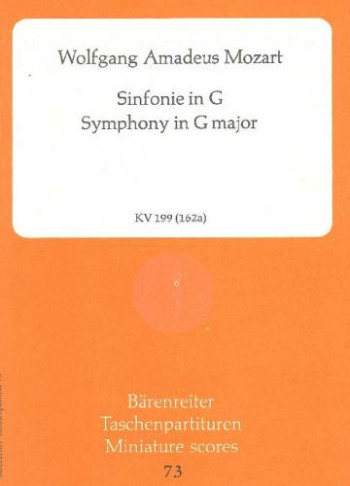Symphony No.27 in G (K.199) (K.161b) (Urtext) Study score (Barenreiter)