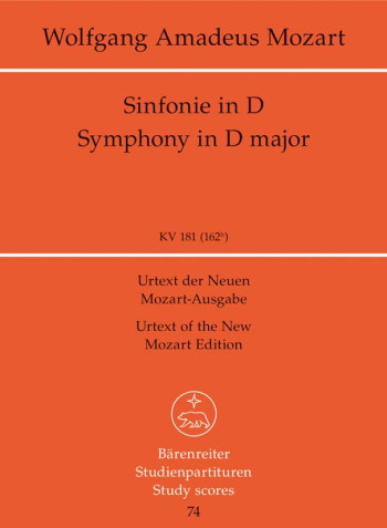 Symphony No.23 in D (K.181) (Urtext)  Study score (Barenreiter)