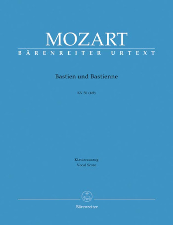 Bastien und Bastienne (complete opera) (G) (K.50) (K.46b) (Urtext). : Vocal Score: (Barenreiter)