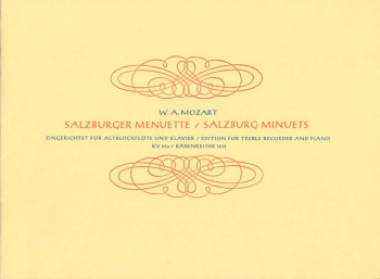 Salzburg Minuets, Vol. 2 (K.65a). : Treble Recorder & Piano: (Barenreiter)