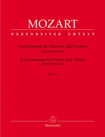 Sonatas for Violin and Piano, Vol.1: Early Sonatas (4) (K.6-9). (Urtext).: Violin & Piano: (Barenre