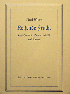 Reifende Frucht (3 Duets), Op.23 (G). : Voice: (Barenreiter)
