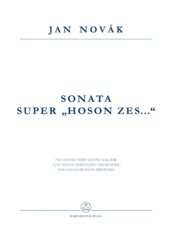 Sonata Super Hoson Zes..." ": Violin & Piano: (Barenreiter)
