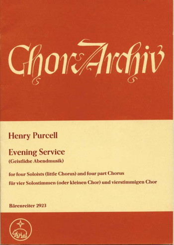Evening Service (Magnificat/Nunc dimittis) (E-G). : Choral: (Barenreiter)