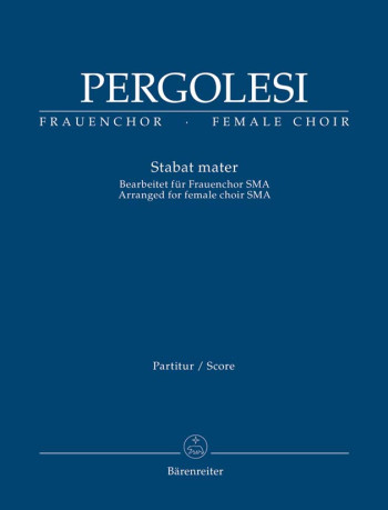 Stabat mater (L) (Arrangement for female choir SMezA). : Choral & Orchestra: (Barenreiter)