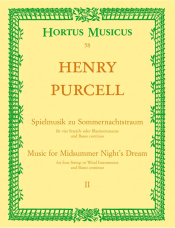 Incidental Music for A Midsummer Night's Dream Part 2 (From the opera The Fairy Queen").": Large Sco