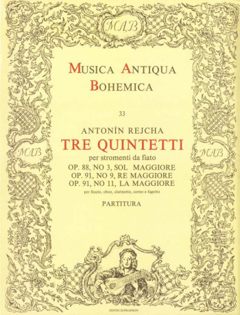 Wind Quintets (3), (Op.88/ 3; Op.91/ 9; Op.91/ 11). : Wind Ensemble: (Barenreiter)