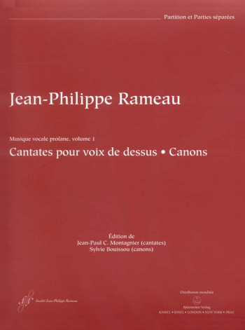 Secular Vocal Music, Volume 1 (Cantatas for High Voice, Canons) (F) (Urtext).: Voice: (Barenreiter)