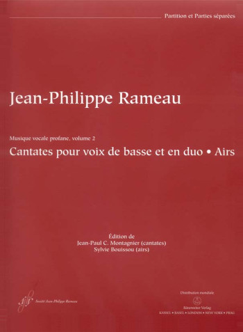 Secular Vocal Music, Volume 2 (Cantatas for Low Voice, Airs) (F) (Urtext).: Voice: (Barenreiter)