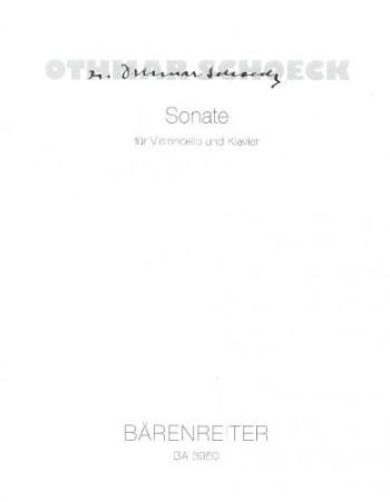 Sonata (1957). : Cello: (Barenreiter)