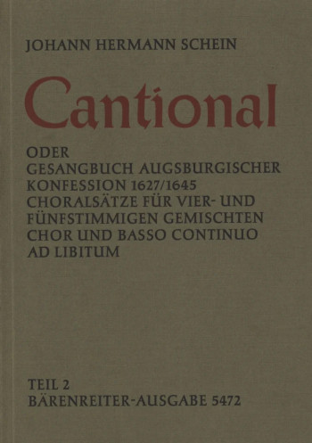 Cantional 1627/1645, Vol. 2: 126 Chorale Settings (G) (Urtext). : Choral: (Barenreiter)