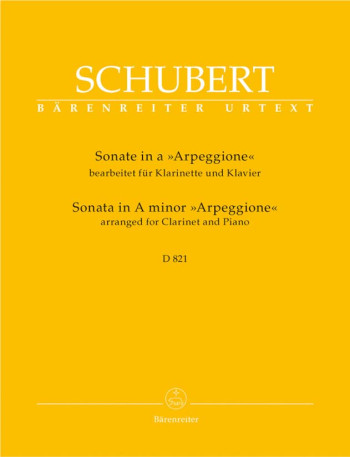 Sonata for Arpeggione in A minor (D.821) arranged for Clarinet in B-flat.: Clarinet & Piano: (Barenr