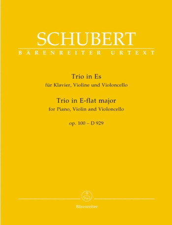 Piano Trio In E-flat, Op.100 (D.929) (Urtext). : Mixed Ensemble: (Barenreiter)