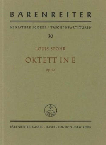 Octet in E, Op.32. Study score (Barenreiter)