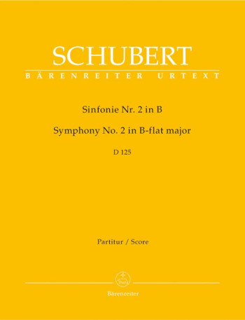 Symphony No.2 in B-flat (D.125) (Urtext). : Large Score Paperback: (Barenreiter)