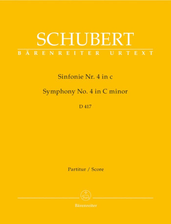 Symphony No.4 in C minor (D.417) (Urtext). : Large Score Paperback: (Barenreiter)
