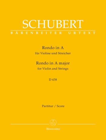 Rondo in A (D.438) for Violin and Strings (Urtext). : Large Score Paperback: (Barenreiter)