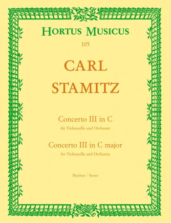 Concerto for Cello No.3 in C. : Large Score Paperback: (Barenreiter)
