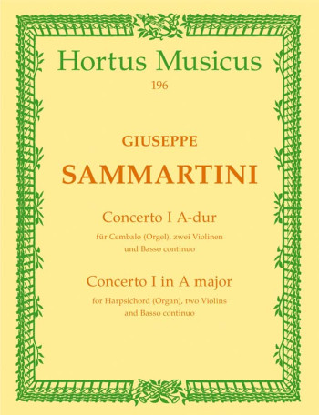 Concerto for Harpsichord No.1 in A. : Score & parts: (Barenreiter)