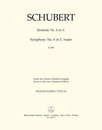 Symphony No.6 in C (D.589) (Urtext). : Wind set: (Barenreiter)