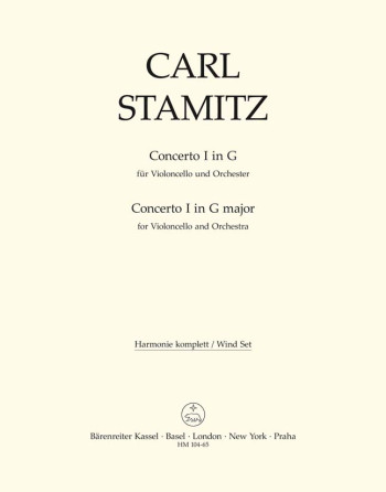 Concerto for Cello No.1 in G. : Wind set: (Barenreiter)