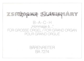 B-A-C-H. Hommage a ... (1990). : Organ: (Barenreiter)
