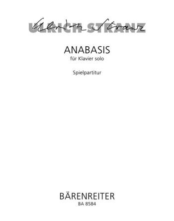 Anabasis. : Piano: (Barenreiter)