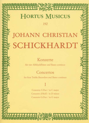 Concerti, Vol. 1: No.1 - 3. : Recorder Ensemble: (Barenreiter)