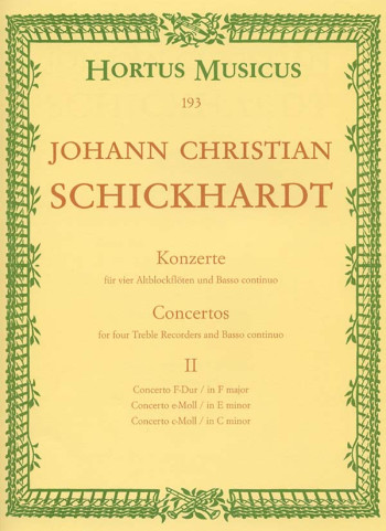 Concerti, Vol. 2: No.4 - 6. : Recorder Ensemble: (Barenreiter)