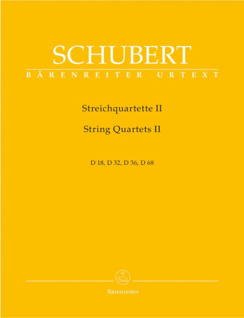 String Quartets, Vol. 2 (D.18, 32, 36, 68) (Urtext). : String Quartet: (Barenreiter)