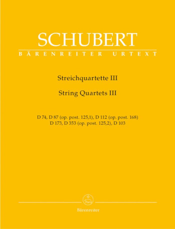 String Quartets, Vol. 3 (D.74, D.87 {Op.post.125/1}, D.112 {Op.post.168}, D.173, D.353 {Op.posth.125