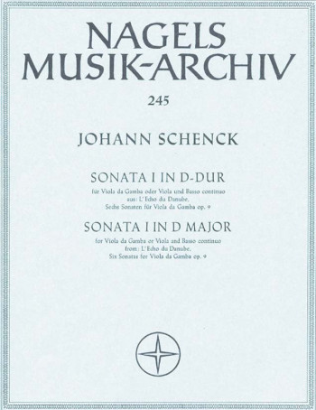 Sonata in D, Op.9/ 1 from: L'Echo du Danube. : Viola da gamba: (Barenreiter)
