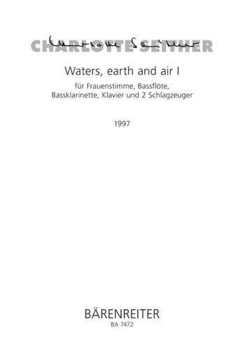 waters, earth and air I (1997). : Voice: (Barenreiter)