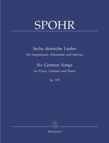 German Songs (6), Op.103. : Voice: (Barenreiter)