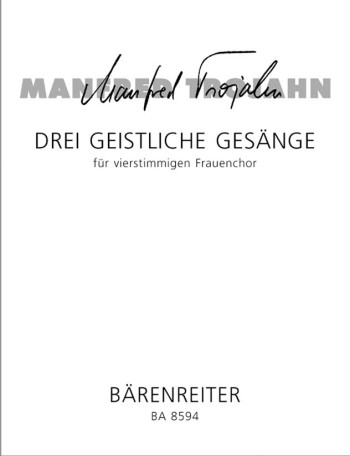 Drei geistliche Gesaenge (Sacred Songs, Three) (Salve Regina / Ave verum corpus / Ave Maria).: Upper