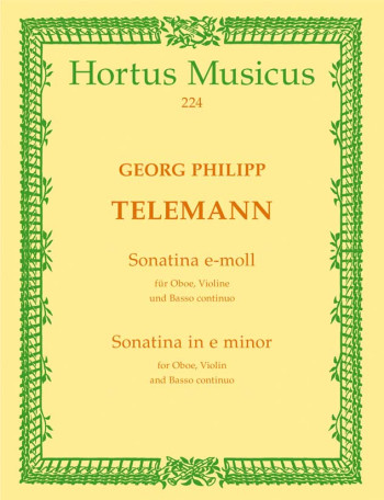 Sonatina in E minor (TWV 42: e5). : Mixed Ensemble: (Barenreiter)