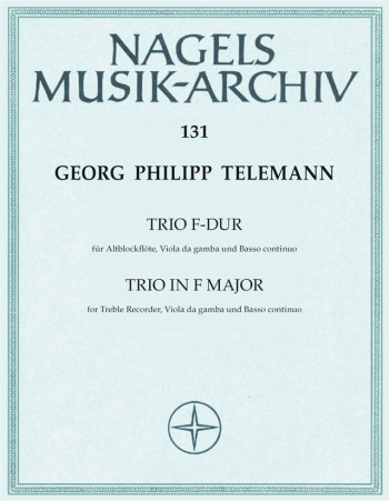 Trio in F (from Essercizii Musici) (TWV 43: F3). : Mixed Ensemble: (Barenreiter)