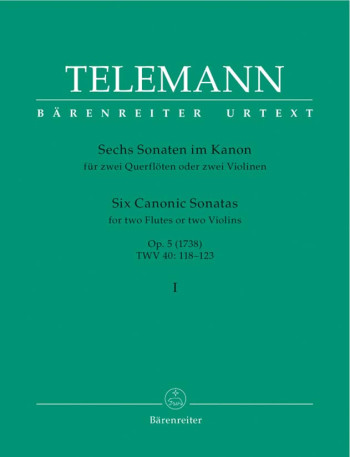 6 Sonatas In Canon Op.5, Vol.1 2 Flutes Or 2 Violins  (Barenreiter)