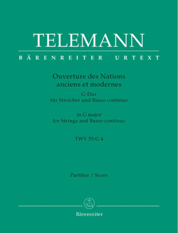 Overture des nations anciens et modernes (TWV 55: G4) (Urtext). : Large Score Paperback: (Barenreite