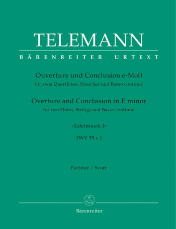 Overture and Conclusion in E minor (Tafelmusik No.1 1733) (Urtext). : Large Score Paperback: (Barenr