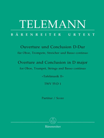 Overture and Conclusion in D (Tafelmusik No.2 1733) (TWV 55: D1)  (Urtext).: Large Score Paperback: