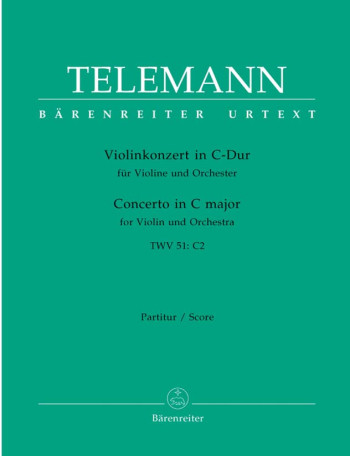 Concerto for Violin in D (TWV 51: D10) (Urtext). : Large Score Paperback: (Barenreiter)