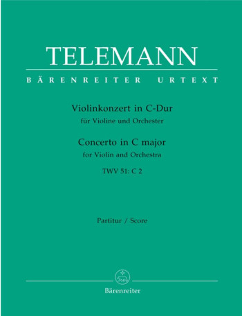 Concerto for Violin in C (TWV 51: C2) (Urtext). : Large Score Paperback: (Barenreiter)