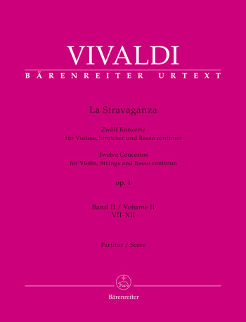 La Stravaganza, Op.4 (Nos. 7-12) (Urtext). : Large Score Paperback: (Barenreiter)