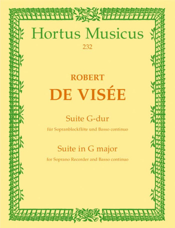 Suite in G. : Descant Recorder & Piano: (Barenreiter)